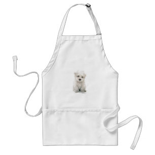 Niedliche Bichon Frise Schürze