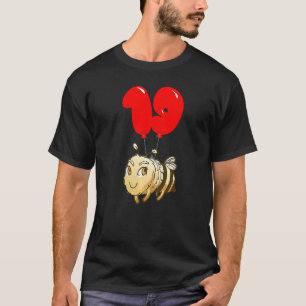 Niedliche Biene 19. Geburtstag Kinder Ballon Party T-Shirt