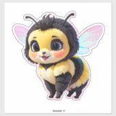 Niedliche Biene Aufkleber (Blatt)