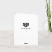 Niedliche Biene Feiertagskarte (Rückseite)