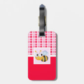 Niedliche Biene Gepäckanhänger (Rückseite vertikal)