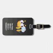 Niedliche Biene; Glatt Gepäckanhänger (Vorderseite horizontal)