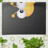 Niedliche Biene; Glatt Geschirrtuch (Gefaltet)