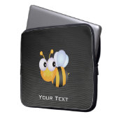 Niedliche Biene; Glatt Laptopschutzhülle (Vorderseite Links)