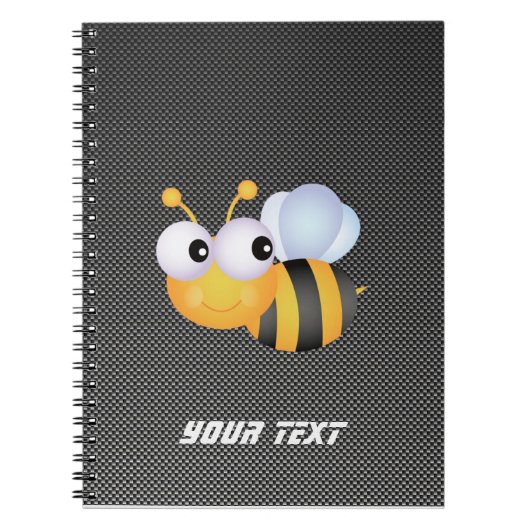 Niedliche Biene; Glatt Notizblock (Vorderseite)