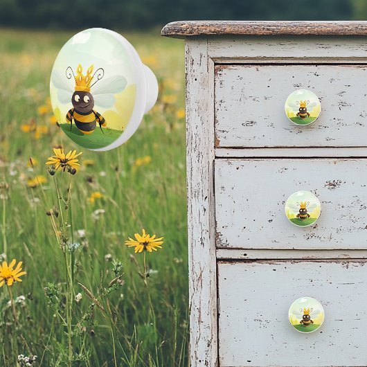 Niedliche Biene Keramikknauf
