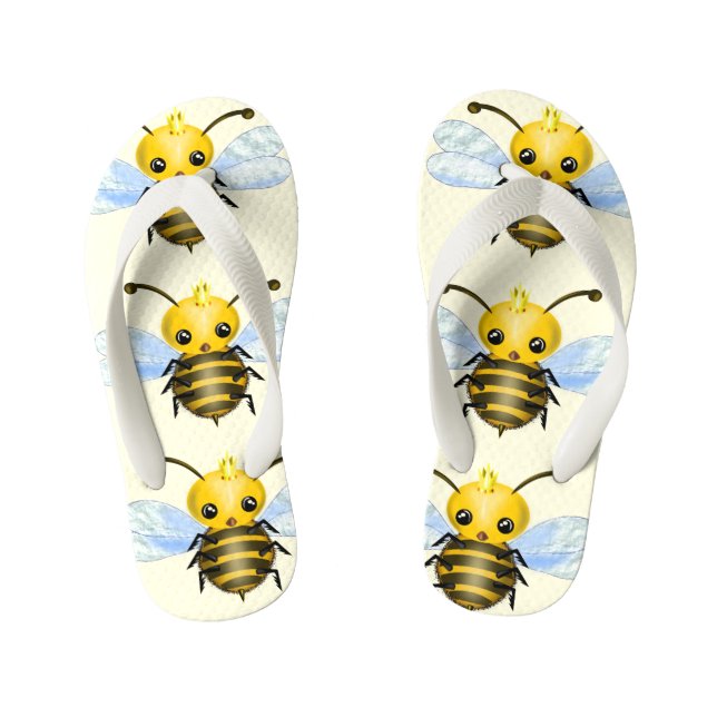Niedliche Biene Kinderbadesandalen (Fußbett)