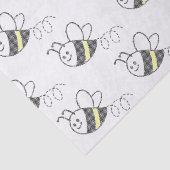 Niedliche Biene mit Kreuzstich-Muster Seidenpapier (Detail)