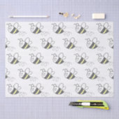 Niedliche Biene mit Kreuzstich-Muster Seidenpapier (Handwerk)