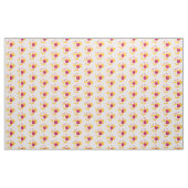 Niedliche Biene mit rosafarbenem Herzmuster Stoff (Yard (91,4 cm))