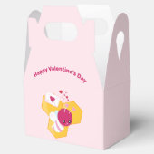 Niedliche Biene mit rosafarbenen Herzklopfen Geschenkschachtel (Geöffnet)