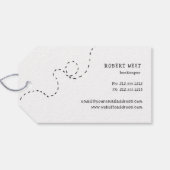 niedliche Biene mit rustikalem Krafthonig Geschenkanhänger (Rückseite Horizontal)