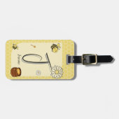 Niedliche Biene mit süßem Honig Gepäckanhänger (Vorderseite horizontal)