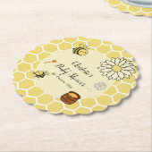 Niedliche Biene mit Sweet Honey Baby Dusche Untersetzer (angewinkelt)