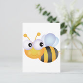 Niedliche Biene Postkarte (Stehend Vorderseite)