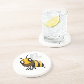 Niedliche Biene Sandstone Drink Untersetzer (Seite)