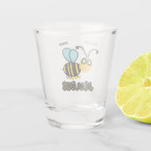 Niedliche Biene Schnapsglas (Rückseite)
