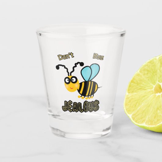 Niedliche Biene Schnapsglas (Vorderseite)