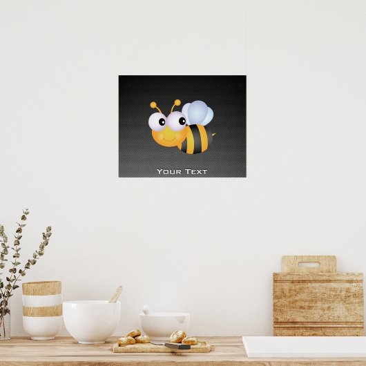 Niedliche Biene; Sleek Poster (Küche)