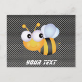 Niedliche Biene; Sleek Postkarte (Vorderseite)