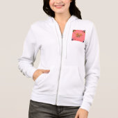 Niedliche Biene und Blume Rosa Frühlingspark Hoodie (Vorderseite)
