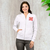 Niedliche Biene und Blume Rosa Frühlingspark Hoodie