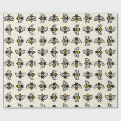 Niedliche Bienen Babys Kinder Kinderzimmer Babydus Geschenkpapier (Flach)