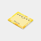 Niedliche Bienen für Personalisierte Post-it Klebezettel (angewinkelt)