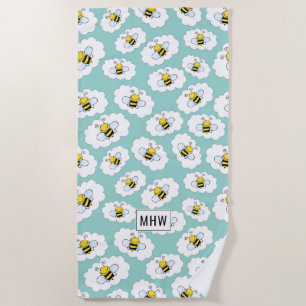 Niedliche Bienen-Handtuch Strandtuch