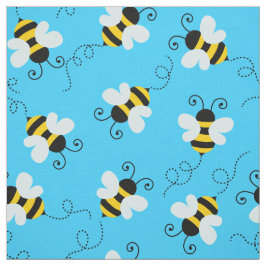 Niedliche Bienen/Hummelmuster Stoff