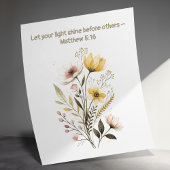 Niedliche Bienen Inspiration Bibel Verse Wall Art Poster