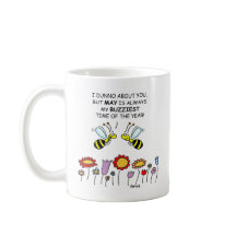 Niedliche Bienen & Mai Blume Gärtner Mama 2-seitig