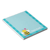 Niedliche Bienen Personalisierte Notepad Notizblock (angewinkelt)