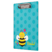 Niedliche Bienen-personalisiertes Klemmbrett (Links)