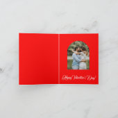 Niedliche Bienen sind mein Valentinerrotes Foto (Innenseite)