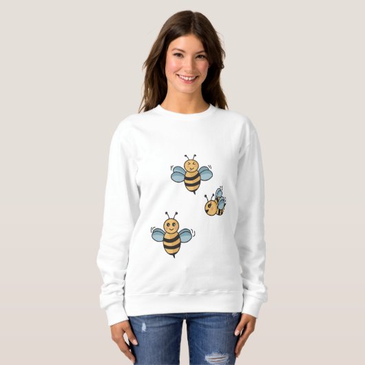Niedliche Bienen Sweatshirt (Vorne ganz)