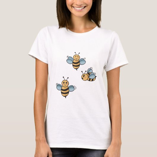 Niedliche Bienen T-Shirt (Vorderseite)
