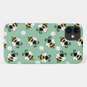 Niedliche Bienen und Blume Case-Mate iPhone Hülle (Rückseite (Horizontal))