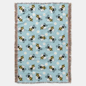 Niedliche Bienen und Blume Decke (Vorderseite Vertikal)