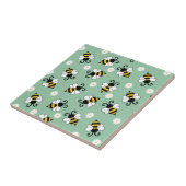 Niedliche Bienen und Blume Fliese (Seite)