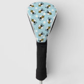 Niedliche Bienen und Blume Golf Headcover (Vorderseite)