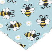Niedliche Bienen und Blume Kurzer Tischläufer (Ecke)