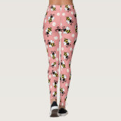 Niedliche Bienen und Blume Leggings (Rückseite)