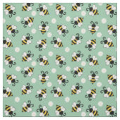 Niedliche Bienen und Blume Stoff (Muster)