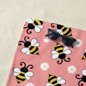 Niedliche Bienen und Blume Strandtuch (Beispiel)