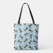 Niedliche Bienen und Blume Tasche (Rückseite)