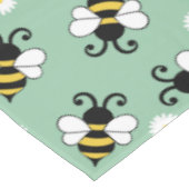 Niedliche Bienen und Blume Tischdecke (Schrägansicht)