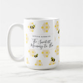 Niedliche Bienen- und Honigwabendusche Kaffeetasse (Links)