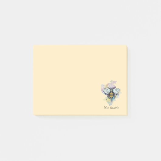 Niedliche Bienen und Regenbogen Wash Post-it-Notes Post-it Klebezettel (Vorderseite)
