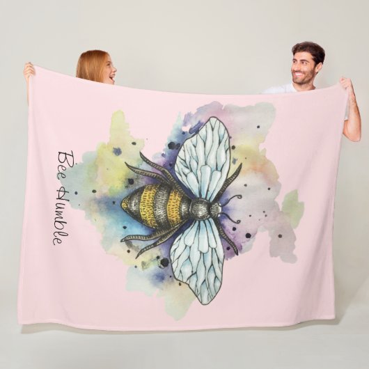 Niedliche Bienen- und Regenbogenhaut Fleece Blanke (Beispiel)